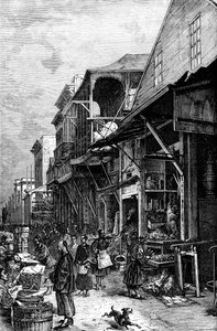 19世紀半ばの米国カリフォルニア州サンフランシスコの市場c1880 作： Unbekannt