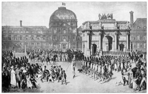 18世紀、フランスのパリを巡る軍事パレード 作： Unbekannt