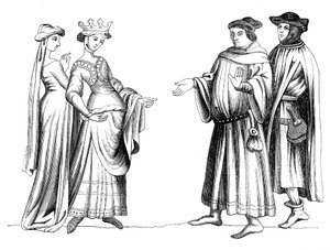 貴婦人、使用人、ブルジョア階級のメンバー、1849年1849 作： Unbekannt