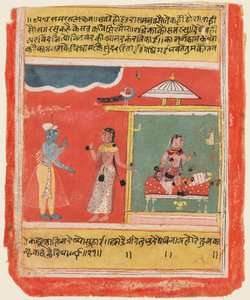 ケサバダスのラシカプリヤのページ、1634年。 作： Unbekannt