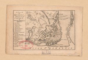 北米のカナダの大都市、ケベックの計画 作： Unbekannt