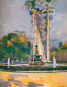 ロイヤルパームズアベニューの一部、植物園、1914年 作： Unbekannt