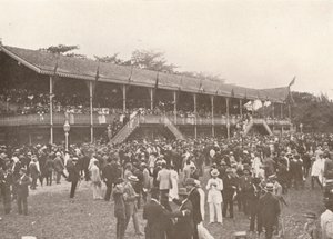 ダービークラブ競馬場エンクロージャの一部、1914年 作： Unbekannt