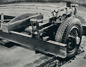 テスト中のロードスタータイヤ、1937