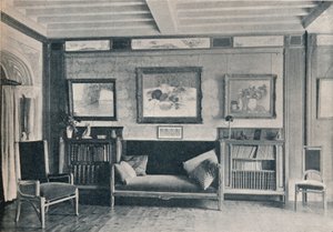 パリのムッシュールG.ルシェの邸宅にある部屋。モーリスダフレンの家具、c1909 作： Unbekannt