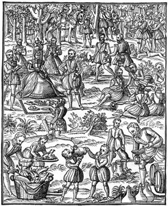 ロイヤルピクニック、1575年、1910年 作： Unbekannt