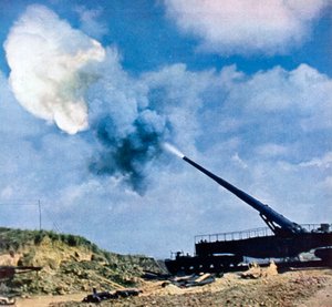 射撃命令の1秒後、フランス海峡沿岸、第二次世界大戦、1940年 作： Unbekannt