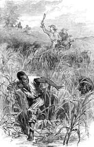 19世紀半ばのアメリカ、奴隷狩りc1880 作： Unbekannt