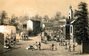 ボンベイの通り、1847年 作： Unbekannt