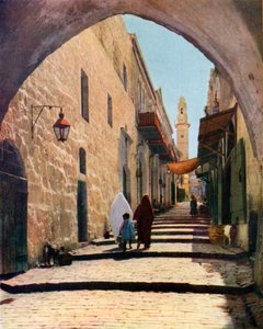 イスラエル、エルサレムの通り1926 作： Unbekannt