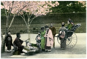 露天商、日本、1904 作： Unbekannt