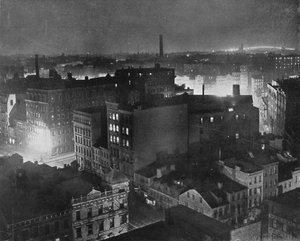 1915年の夜のニューヨークの眺め 作： Unbekannt