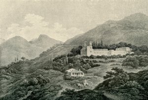 グラナダのヘネラリフェのロイヤルヴィラの眺め、19世紀、1907年。