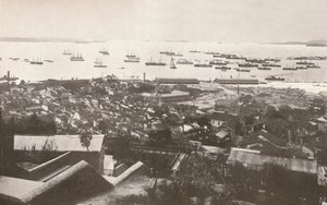 1914年の建設時の新しい岸壁の眺め 作： Unbekannt