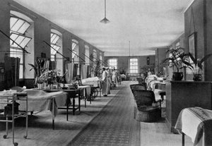 1904年、ロンドンのサザーク、ガイズ病院の病棟