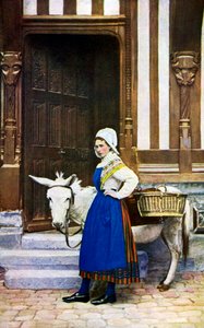 フランス、ノルマンディーの女性、c1922 作： Unbekannt