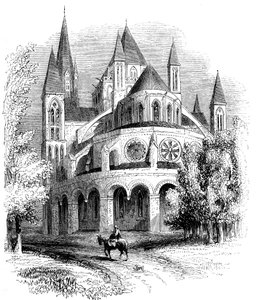 Abbaye aux Hommes、カン、ノルマンディー、フランス 作： Unbekannt