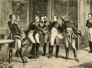 ナポレオン・ボナパルトの退位、1815年、1890年。 作： Unbekannt