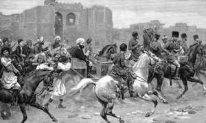 アブドールラーマンカーン1844-1901年、アフガニスタンの統治者1880-1901年、1893年 作： Unbekannt