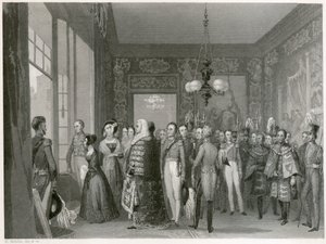 ヴィクトリア女王の即位式（1837年、ロンドン、ウェストミンスターのセント・ジェームズ・パレス 作： Unbekannt
