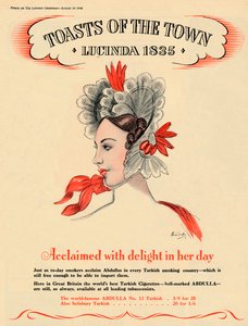 彼女の日に喜びで絶賛されたトーストオブザタウン-ルシンダ1835、1940
