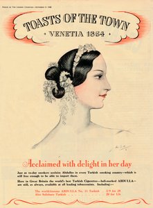 彼女の日の喜びで絶賛された、町のトースト-ヴェネツィア1854、1940 作： Unbekannt