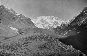 アコンカグア、サンティアゴからメンドーサへの道の近く、1911 作： Unbekannt