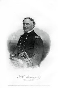 1862〜1867年の南北戦争における米海軍将校、デビッドファラガット提督 作： Unbekannt