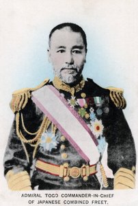 トーゴ提督、日本連合艦隊の最高司令官、c1903-1905 作： Unbekannt