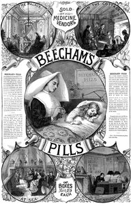 Beechams薬の広告、1887 作： Unbekannt