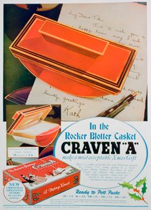 クレイブンAタバコの広告、1936