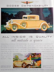 ドッジ車の広告、1931年 作： Unbekannt
