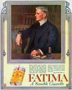 1916年のファティマタバコの広告 作： Unbekannt