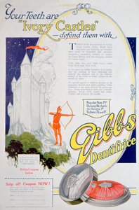 Gibbs Solid Dentifriceの広告、1922年 作： Unbekannt