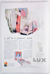 ルクス石鹸の広告、1925年 作： Unbekannt