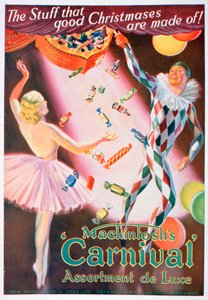 マッキントッシュカーニバルタフィーの品揃えの広告、1935 作： Unbekannt
