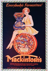 マッキントッシュのタフィーの広告、1932年 作： Unbekannt