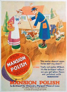 マンションの消毒床磨きの広告、1933 作： Unbekannt