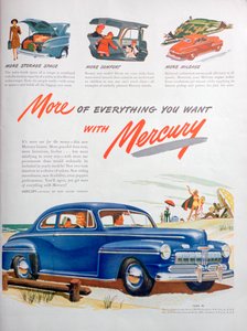 マーキュリー自動車の広告、1946 作： Unbekannt