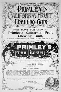 Primleys Californiaフルーツチューインガムの広告、1894 作： Unbekannt