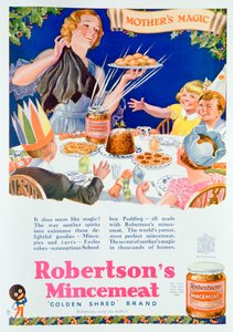 ロバートソンミンスミートの広告、1933 作： Unbekannt