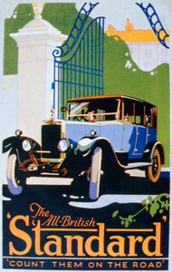 標準的な自動車の広告、1920年代