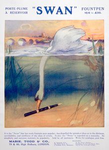 白鳥の万年筆、c1906の広告 作： Unbekannt