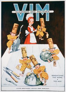 Vimクレンザーとポリッシャーの広告、1919 作： Unbekannt