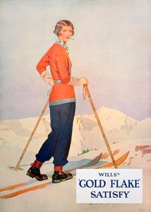 ウィルズゴールドフレークタバコの広告、1930 作： Unbekannt