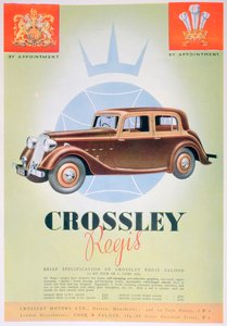 クロスリーレジス車の広告、1935 作： Unbekannt