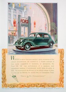 フォードV8 22モーターカーの広告、1937 作： Unbekannt