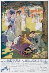 蓄音機とタイプライター会社の広告、1907 作： Unbekannt