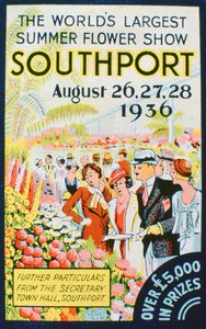 サウスポートフラワーショーの広告、ランカシャー、1936 作： Unbekannt