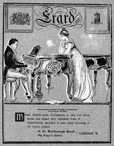 エラードピアノの広告、1901 作： Unbekannt